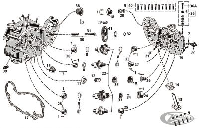 238897 - Samwel ring oilseal, all sidevalves, 1937-up