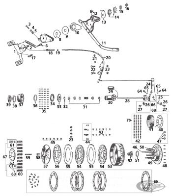 239455 - Samwel Clutch lever WL44-52 WLA42-up