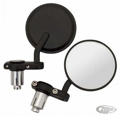 270004 - GZP Solo black 7/8" bar-end cafe mirrors