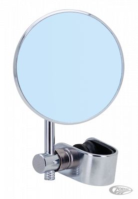 270308 - GZP Blue Glass mirror 3" diam. 4" ste