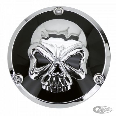 302542 - GZP Skull blck/chrome derby cover 3 hole