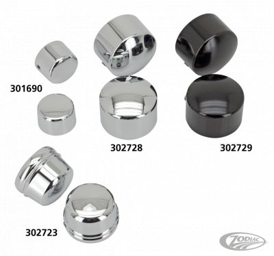 302723 - GZP Chrome axle covers FLH/T00-07 FXD04-
