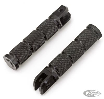 353064 - GZP Blk knurled rider footpegs ST18-up