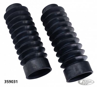 359031 - GZP Black rubber forkboots 49mm 9" long