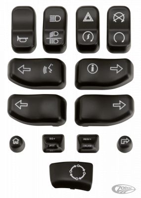 370342 - GZP Blk switch buttons kit FLH/T16-up