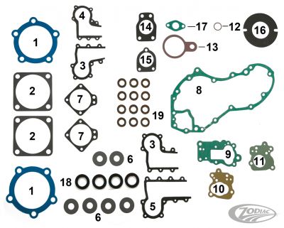 700052 - ATHENA 10pck Cyl. head gaskets Knuckle TEFLON