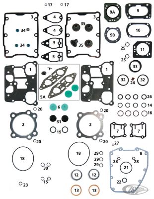 700463 - ATHENA Head cover gaskets TC99-17, pair