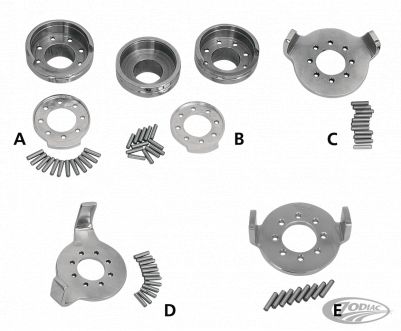 711162 - TOLLE Steer stop stainless XL, FXD, FXR models