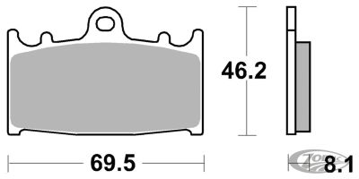 711797 - SBS HF brake pads Beringer & ZPN148166/7