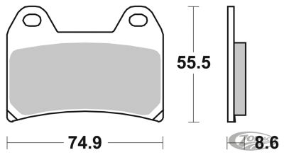 721465 - SBS Brake pads PM 1-piece RR brake F*ST