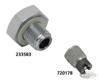 723117 - COLONY Oversized drain plug 9/16"-18 zinc