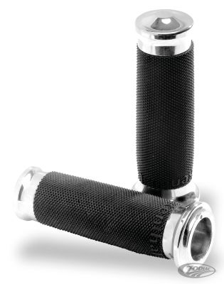 723199 - PM Contour renthal wrapped grips, chrome