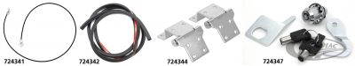 724347 - V-Twin Tour-Pak Chrome Lock Kit FLT93-13