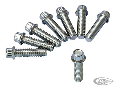 724399 - COLONY Zinc 12-Pnt screws 1/4-20x7/8", set/8