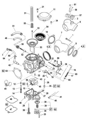 732757 - GZP Keihin Cable Guide XL88-06 BT90-06