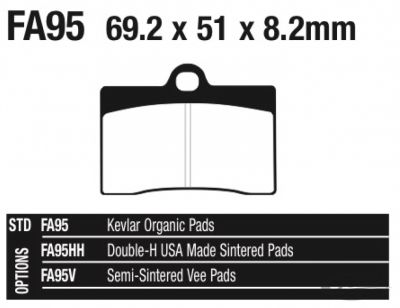 734740 - EBC-HH brake pads Indian 09-13, Brembo