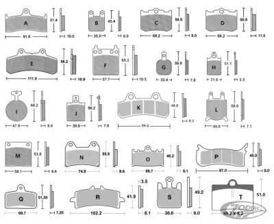 734844 - EBC SPORT SINTERED STREET PADS (PM RADIAL)