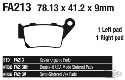 734892 - EBC-FA RR brake pads Scout 17-up