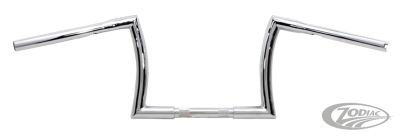 734924 - V-Twin 10" Z Bar 1" Chrome Dimpled TBW