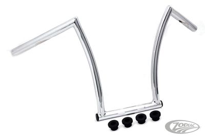 734934 - V-Twin 15" ChiZeled Bar 1" Chr Dimpled TBW