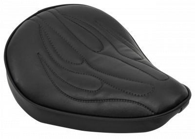 735154 - V-Twin Flame Solo Seat Black Vinyl