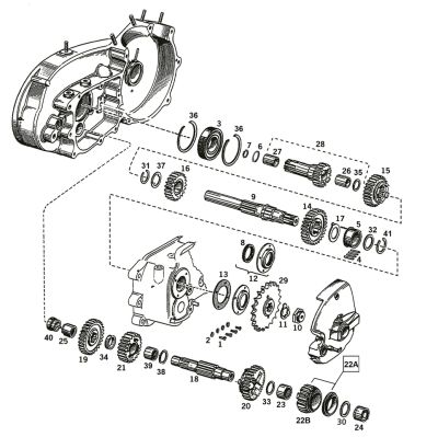 735187 - V-Twin Transmission Countershaft XLl84-90