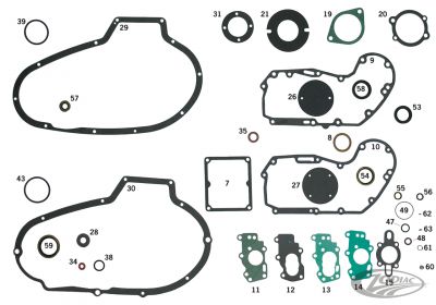 740341 - JAMES 10pck Gasket AC to carb XLl76-87 BT76-89