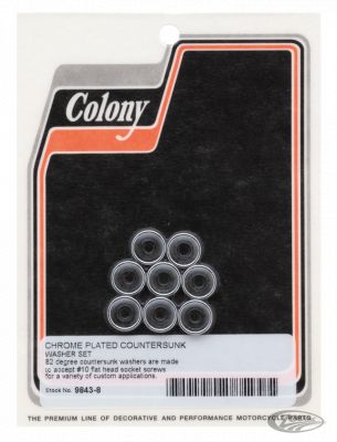 741841 - COLONY Companion Countersunk Chr washer #10, 8