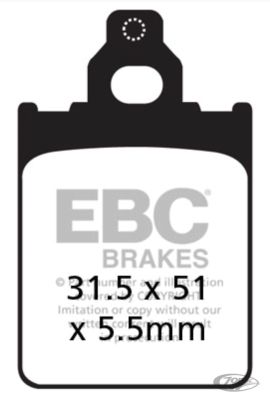 743051 - EBC Brake pads GMA pulley brake organic