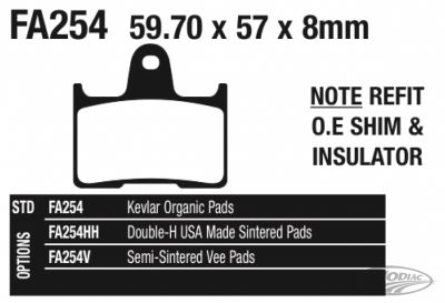 743063 - EBC organic rear brake pads XL14-22