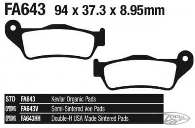 743066 - EBC organic brake pads XG14-15