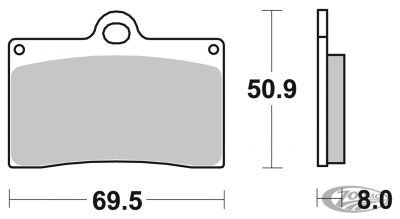 743289 - SBS HS FR Brake pads Indian 09-13