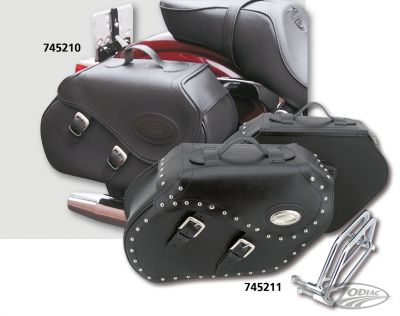 745211 - Longride K-Drive leather saddlebags w/st FXD91-17
