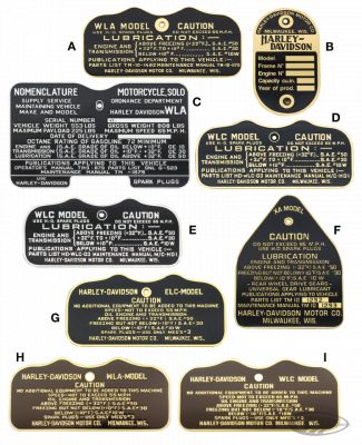 745883 - Samwel Cautionplate HD WLA, military, brass