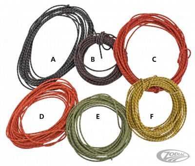 745939 - Samwel Black cotton wire w/white tracer, 25ft