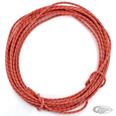 745940 - Samwel red cotton wire w/black tracer 25ft