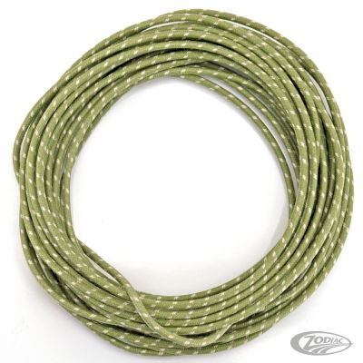 745941 - Samwel green cotton wire w/white tracer 25ft
