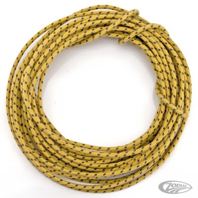 745942 - Samwel Yellow cotton wire w/black tracer 25ft