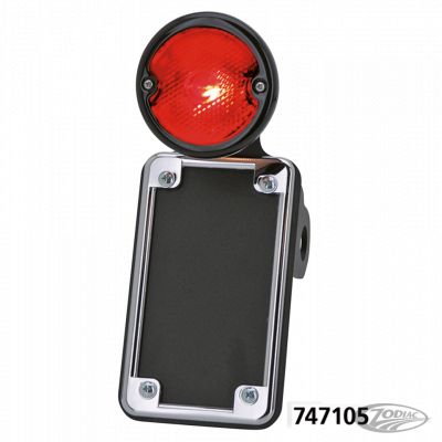 747105 - No School Choppers NSC 32 blackout taillight w/vertical lic