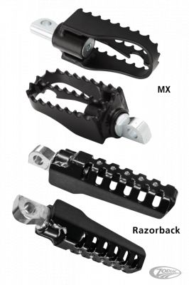 747910 - Burly DR MX Foot Pegs Black ST18-Up