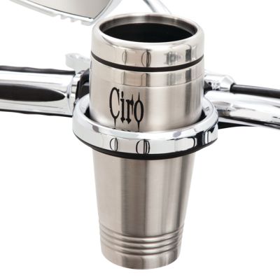 754104 - CIRO 3D Cup Holder 7/8"+1" bars Black