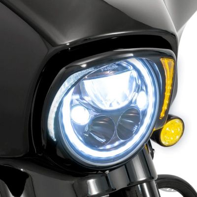754294 - CIRO 3D Headlight Bezel black w/amber FLH*14-UP
