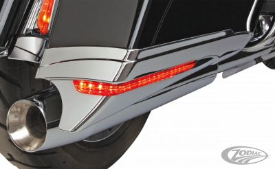 754346 - CIRO 3D Saddlebag Extensions Chrome FLH/T14-UP