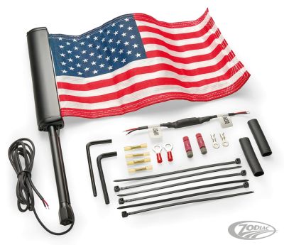 754349 - CIRO 3D Lighted USA Flag Kit Black