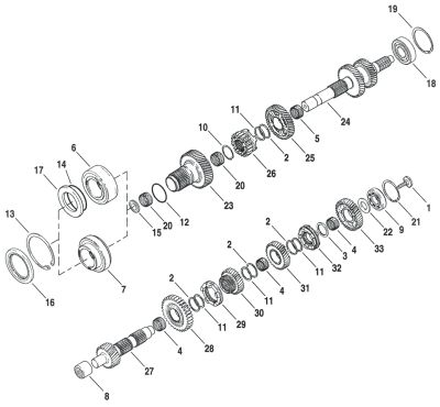 756262 - GZP SPACER, TRANSMISSION XL06-22