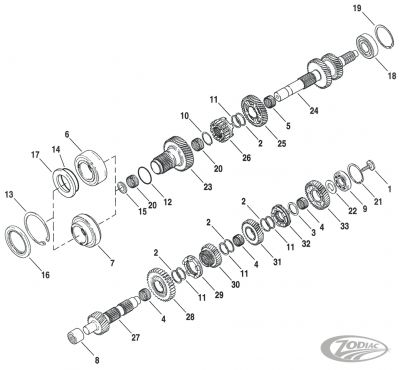 756265 - GZP GHDP GEAR, 4TH INPUT SHAFT XL06-22