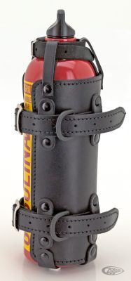 756966 - Texas Leather Black Holder with Aluminum Fuel Bottle