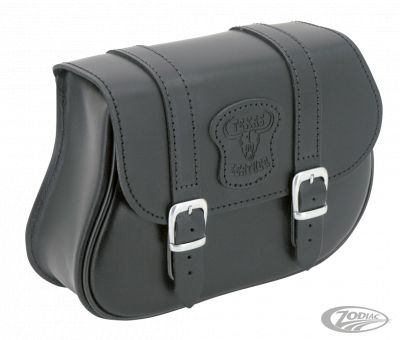 756972 - Texas Leather V-Rod black leather bag