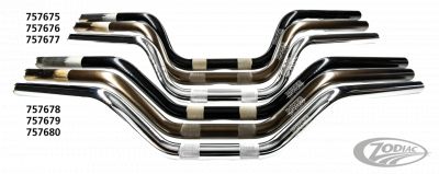 757679 - P16 - Powerplant Motorcycle Co. P16 V-BEND CUSTOM HANDLEBARS Bronze