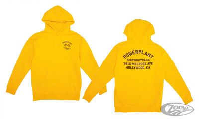 757856 - P16 - Powerplant Motorcycle Co. P16 STAPLE GARAGE HOODIE YELLOW M